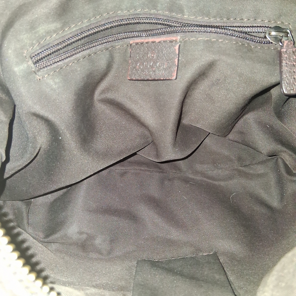 Gucci Monogram Canvas Bag with Green and Red Strap - Picture 7 of 8